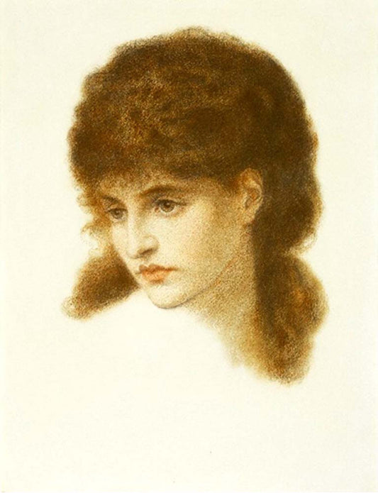Maria Zambaco, 1869 by Dante Gabriel Rossetti, English Pre-Raphaelite Painter,12x8"(A4) Poster Print