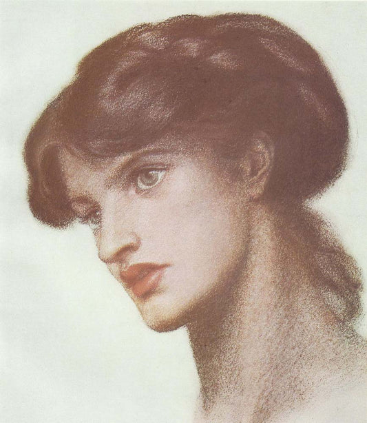 Mrs. Stillman (Marie Spartali Stillman) by Dante Gabriel Rossetti, English Pre-Raphaelite Painter,12x8"(A4) Poster Print