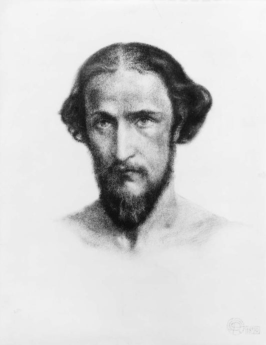 William James Stillman, ca 1901 by Dante Gabriel Rossetti, English Pre-Raphaelite Painter,12x8"(A4) Poster Print