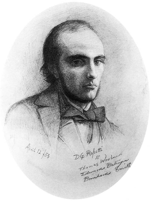 William Rossetti (also known as orange), 1853 by Dante Gabriel Rossetti, English Pre-Raphaelite Painter,12x8"(A4) Poster Print