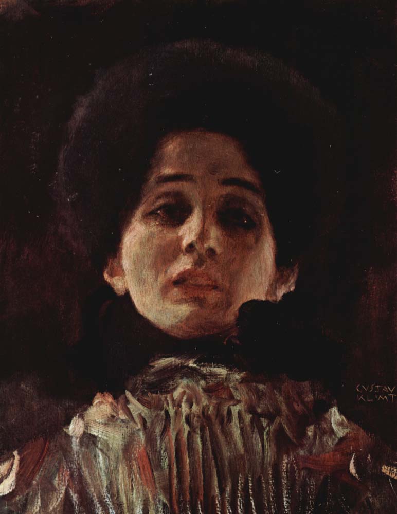 Portrait of a Lady - Gustav Klimt - 1899, 16x12" (A3) Poster Print