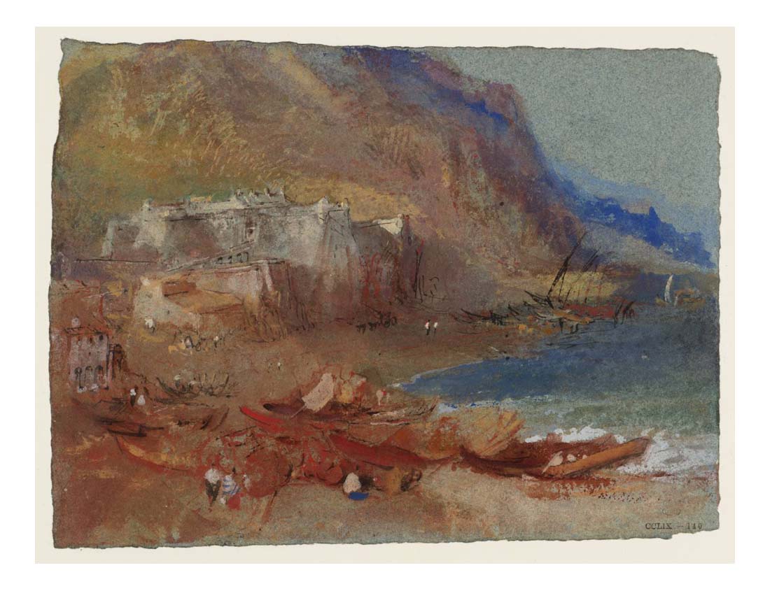Priamar on the French Riviera, 1830 by John Mallord William Turner RA, 12x8"(A4) Poster