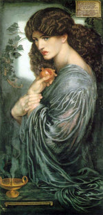 Proserpine, 1877 by Dante Gabriel Rossetti, pre-Raphaelite artist, 12x8" (A4) Poster