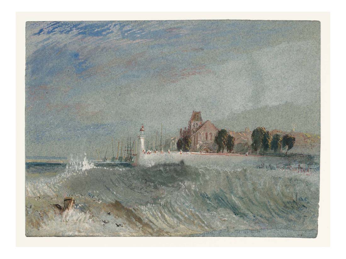 Quillebeuf, 1832 by John Mallord William Turner RA, 12x8"(A4) Poster