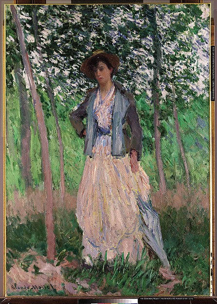 Claude Monet:The Stroller 1887-16x12