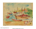 Harbor Scene  by Raoul Dufy, 16X12"(A3)Poster Print