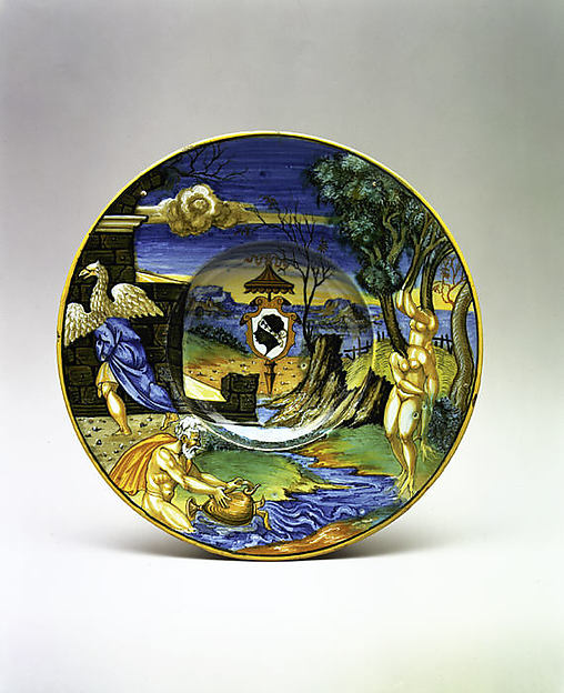 Francesco Xanto Avelli da Rovigo:Armorial dish: The story of-16x12"(A3) Poster