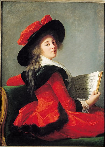 Élisabeth Louise Vigée Le Brun - Baronne de Crussol Florensac , Poster Print Wall Art
