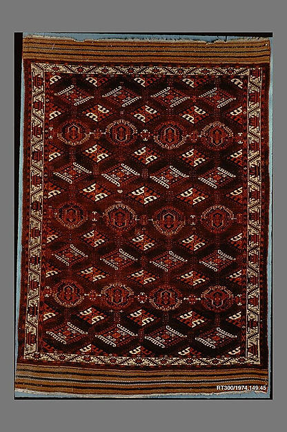 :Yomut Main Carpet first half 19th century-16x12"(A3) Poster