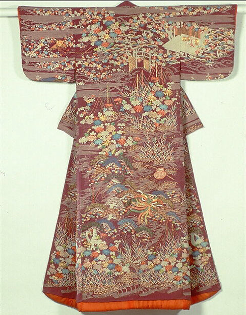 ,Kosode with Scenes from N Plays late 18th–early,Classic Ming China Image,16x12"(A3) Poster