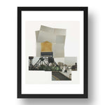 Rachel Whiteread: Drawing for Water Tower, V, modernist artwork, A3 Size Reproduction Poster Print in 17x13" Black Frame