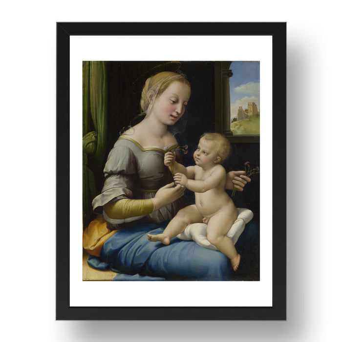 Raphael: The Madonna of the Pinks (La Madonna dei Garofani), Poster in 17x13