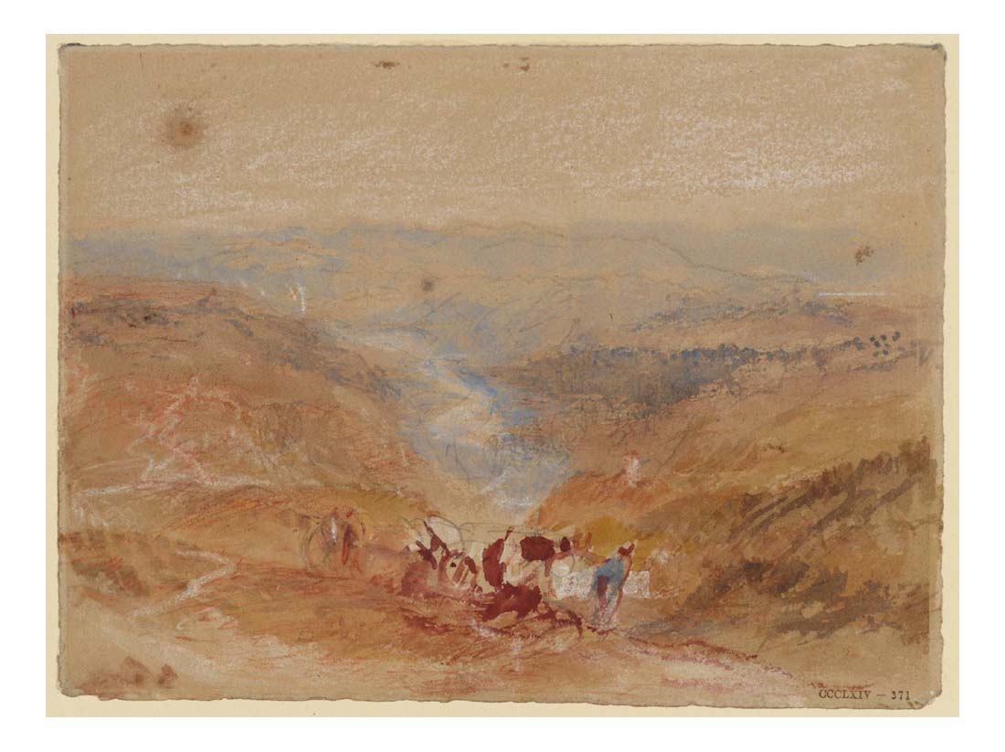 Ravine, North Italy, 1830 by John Mallord William Turner RA, 12x8"(A4) Poster