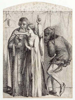 Retro me Sathana, 1848 by Dante Gabriel Rossetti, English Pre-Raphaelite Painter,16x12"(A3) Poster Print