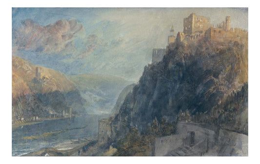 Rheinfels Looking to Katz and Gourhausen, 1817 by John Mallord William Turner RA