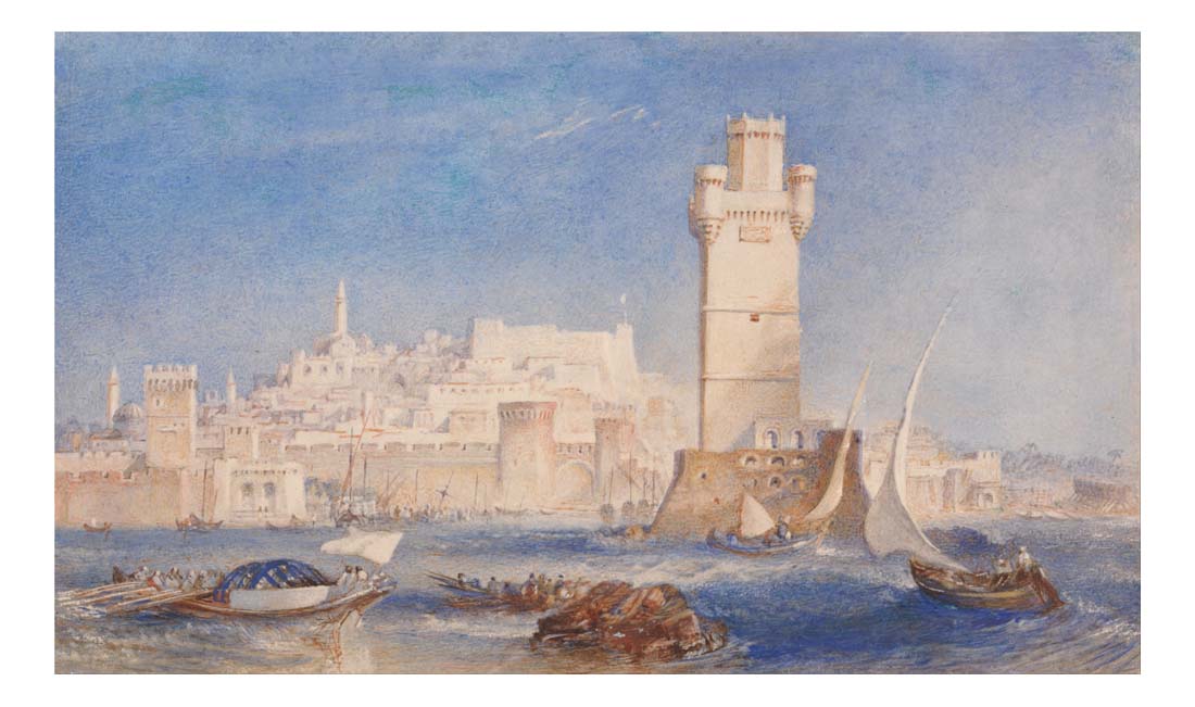 Rhodes, 1823-24 by John Mallord William Turner RA, 12x8"(A4) Poster