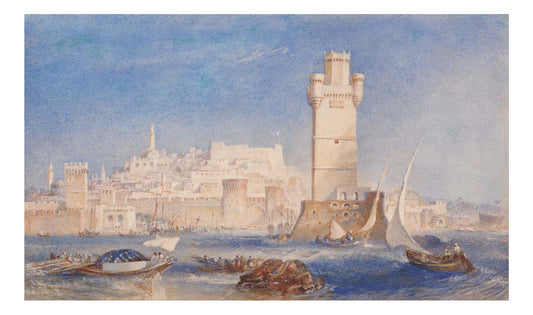 Rhodes, 1823-24 by John Mallord William Turner RA, 12x8"(A4) Poster