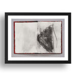 Richard Serra: Egypt, modernist artwork, A3 Size Reproduction Poster Print in 17x13" Black Frame