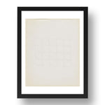 Richard Tuttle: The Storm, modernist artwork, A3 Size Reproduction Poster Print in 17x13" Black Frame