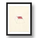 Richard Tuttle: Untitled (2), modernist artwork, A3 Size Reproduction Poster Print in 17x13" Black Frame