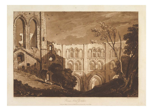 Rivaux Abbey, Yorkshire, 1812 by John Mallord William Turner RA