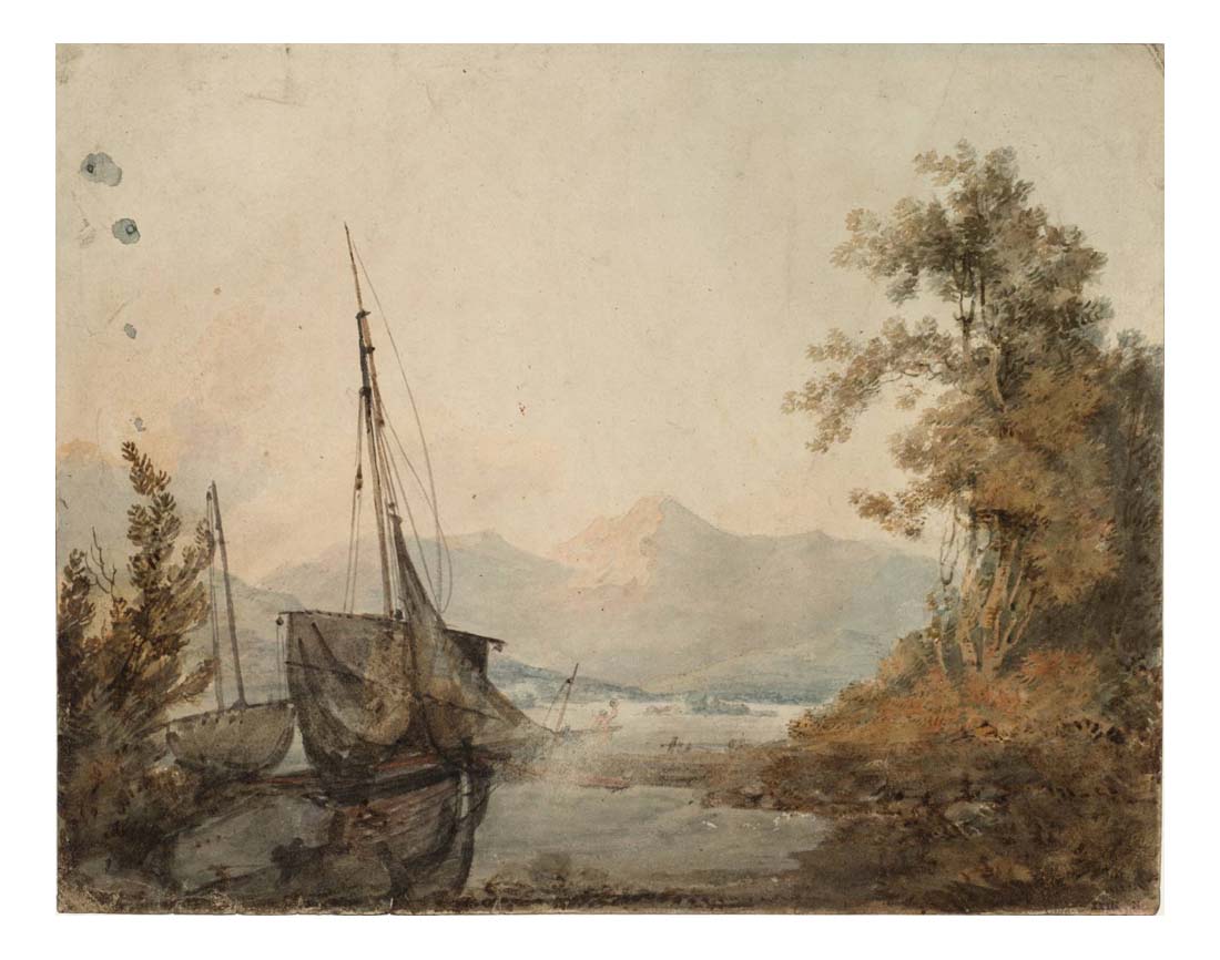 River Landscape with Distant Mountain, 1793 by John Mallord William Turner RA