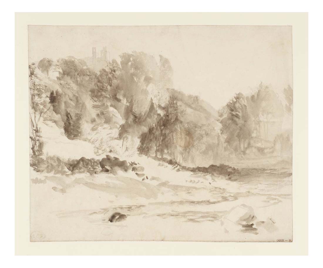 River Scene, 1822-23 by John Mallord William Turner RA, 12x8"(A4) Poster