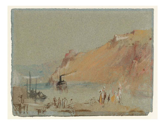River Scene, with Steamboat, 1826 by John Mallord William Turner RA