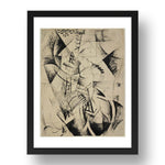 Robert Delaunay: The Tower and the Wheel, modernist artwork, A3 Size Reproduction Poster Print in 17x13" Black Frame