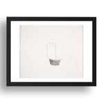 Robert Gober: Untitled, modernist artwork, A3 Size Reproduction Poster Print in 17x13" Black Frame