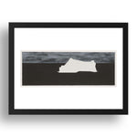 Robert Moskowitz: Iceberg, modernist artwork, A3 Size Reproduction Poster Print in 17x13" Black Frame