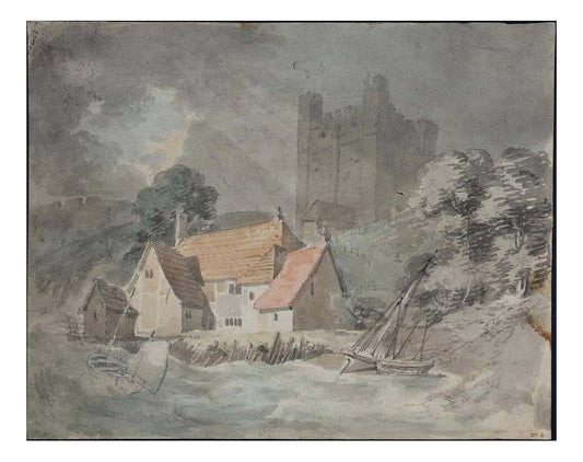 Rochester Castle from the River, 1793 by John Mallord William Turner RA
