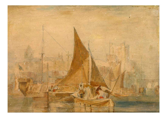 Rochester on the Medway by John Mallord William Turner RA, 12x8"(A4) Poster