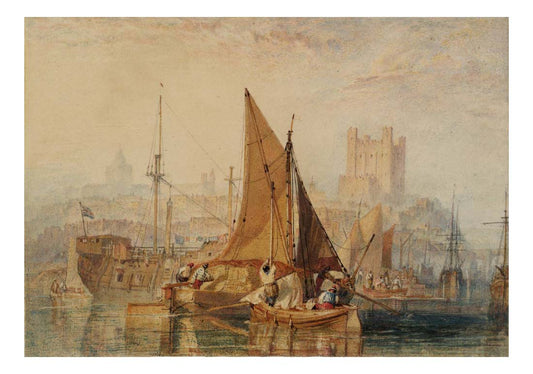 Rochester, on the River Medway, 1822 by John Mallord William Turner RA