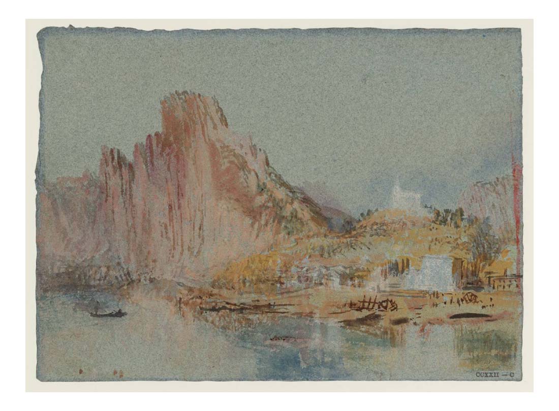 Rocks on the Meuse at Marche-les-Dames, 1839 by John Mallord William Turner RA, 12x8"(A4) Poster