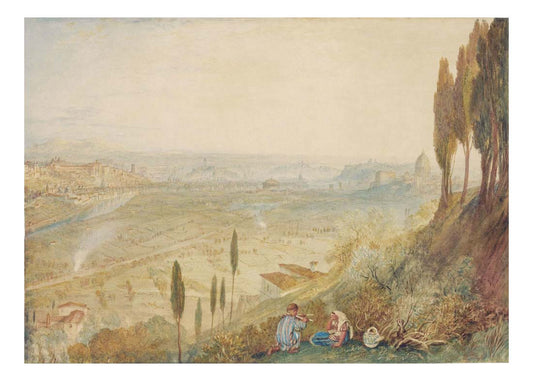 Rome from Monte Mario, 1820 by John Mallord William Turner RA, 12x8"(A4) Poster