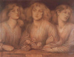 Rosa Triplex, 1867 by Dante Gabriel Rossetti, pre-Raphaelite artist, 16x12" (A3) Poster