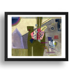 Rose in Grey 1926 by Wassily Kandinsky, 17x13" Frame