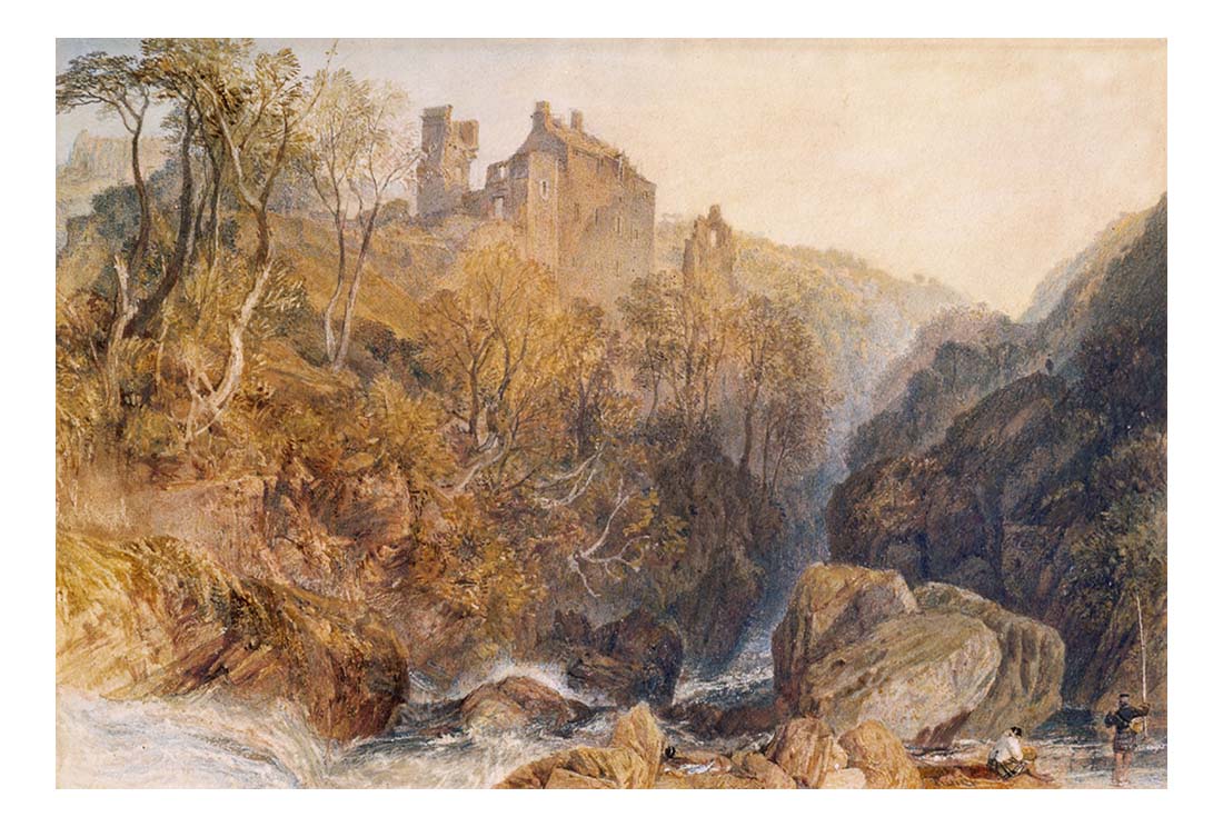 Rosslyn Castle, 1817 by John Mallord William Turner RA, 12x8"(A4) Poster