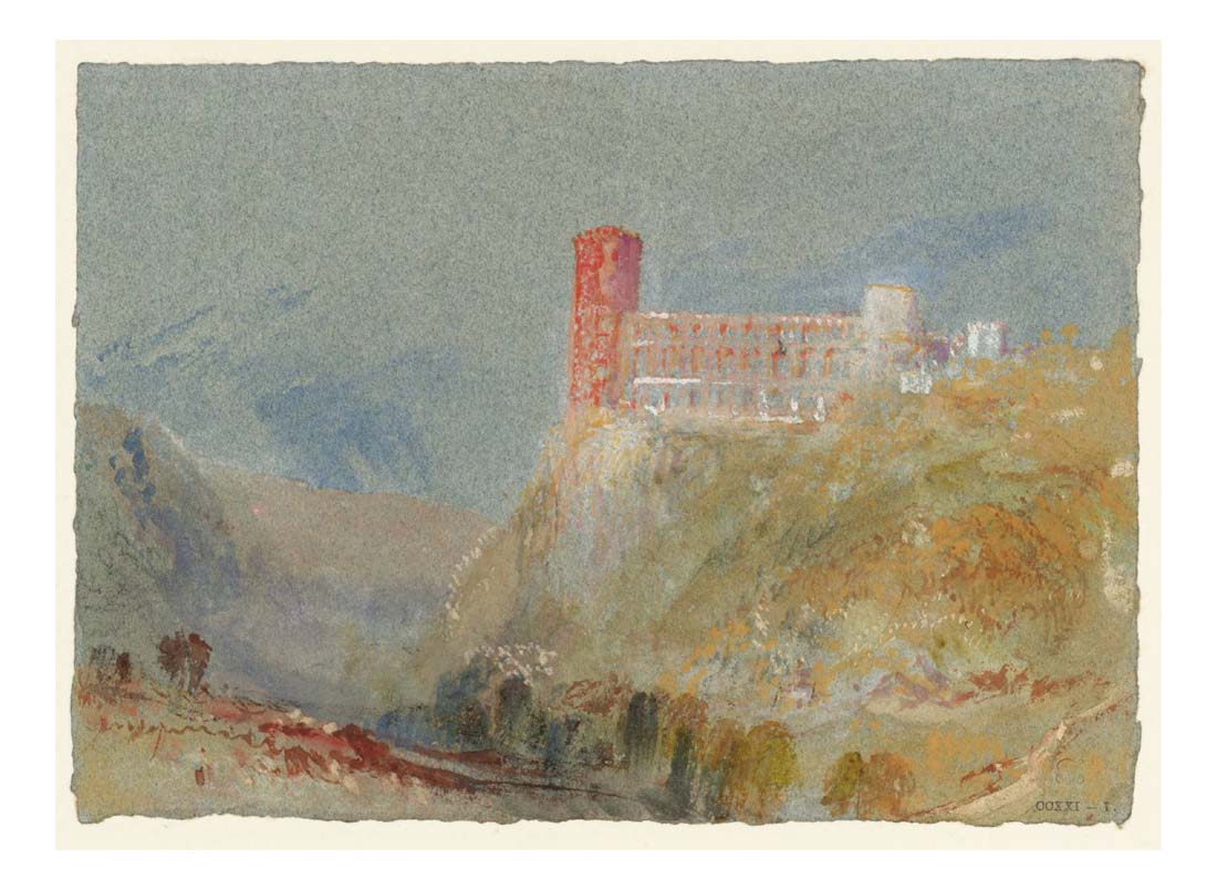 Rosy Tower on Rock, 1826 by John Mallord William Turner RA