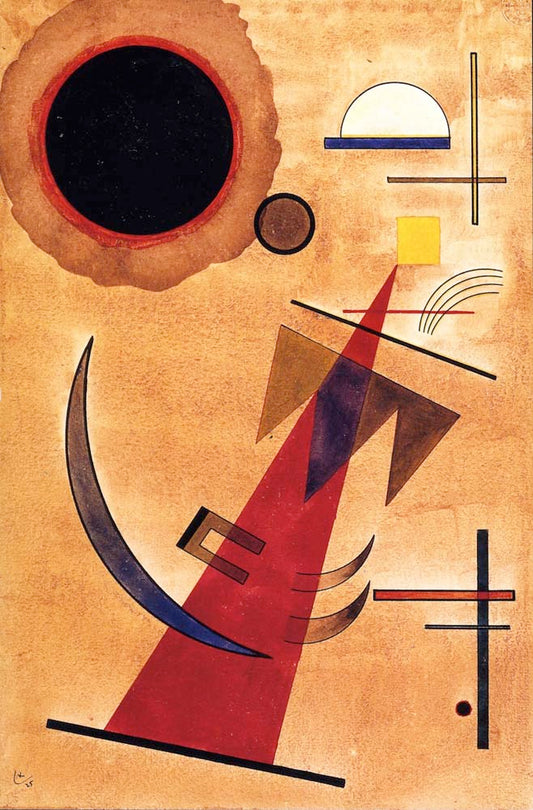 Rot in Spitzform - Wassily Kandinsky -1925 by Wassily Kandinsky, 16x12"(A3) Poster Print