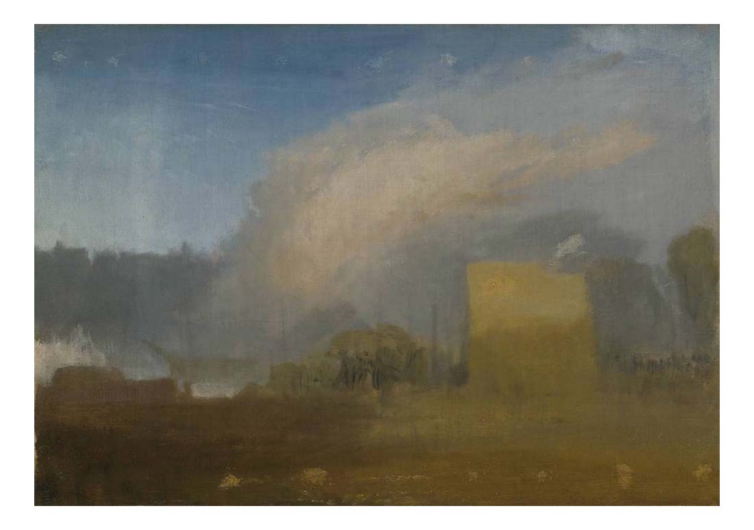 Rouen, The Left Bank, with Shipping Beyond, 1827-28 by John Mallord William Turner RA, 12x8"(A4) Poster