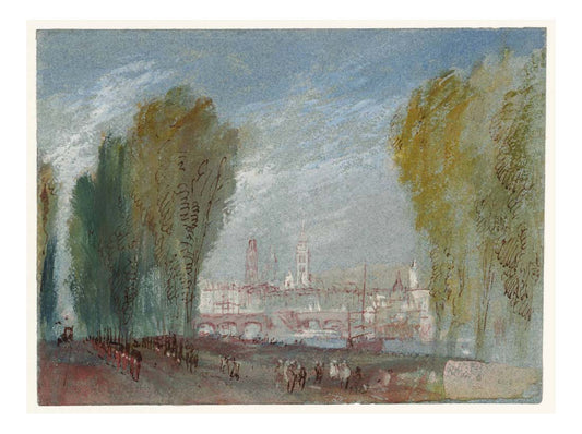 Rouen from the Grand Cours in the Faubourg St-Sever, 1832 by John Mallord William Turner RA