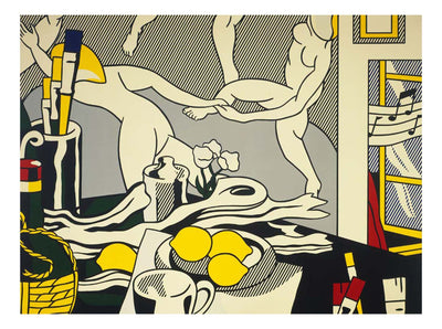 Roy Lichtenstein - Artist's Studio The Dance, 16x12" (A3) Poster Print