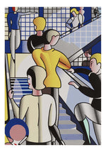 Roy Lichtenstein - Bauhaus Stairway, 16x12" (A3) Poster Print