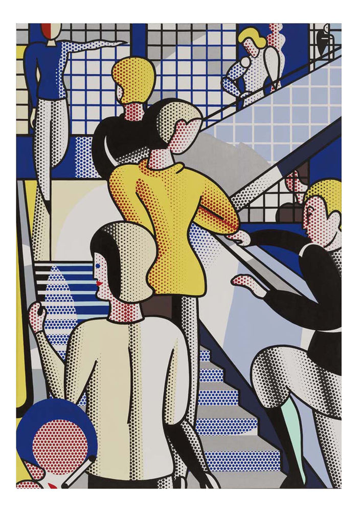 Roy Lichtenstein - Bauhaus Stairway, 16x12