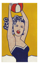 Roy Lichtenstein - Girl with Ball, 16x12" (A3) Poster Print