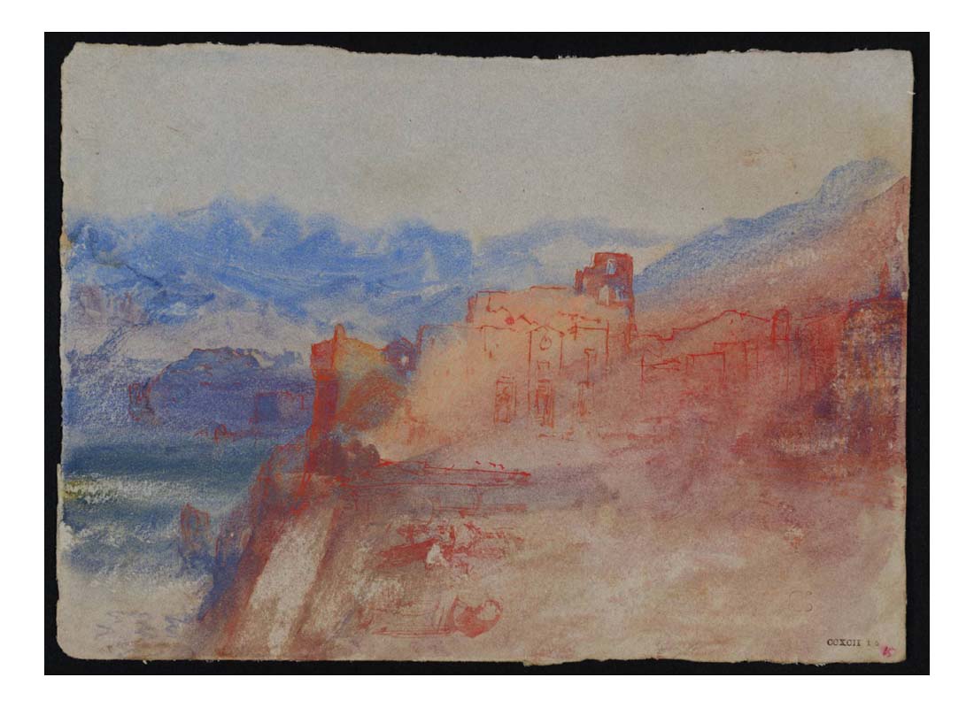 Ruins on Rock, 1834 by John Mallord William Turner RA, 12x8"(A4) Poster
