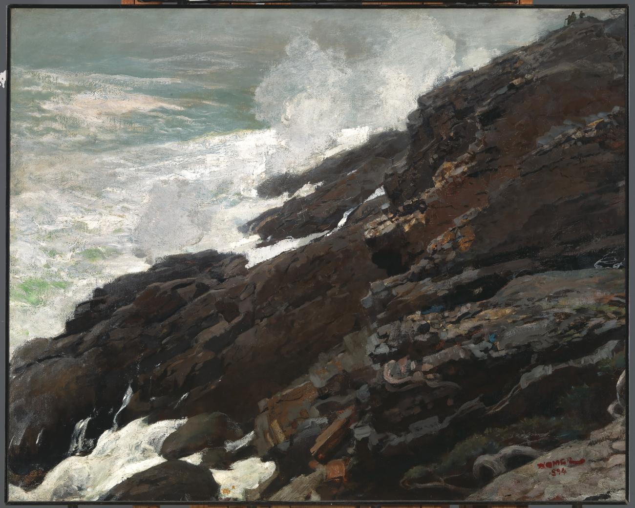 Winslow Homer:High Cliff, Coast of Maine,16x12"(A3)Poster