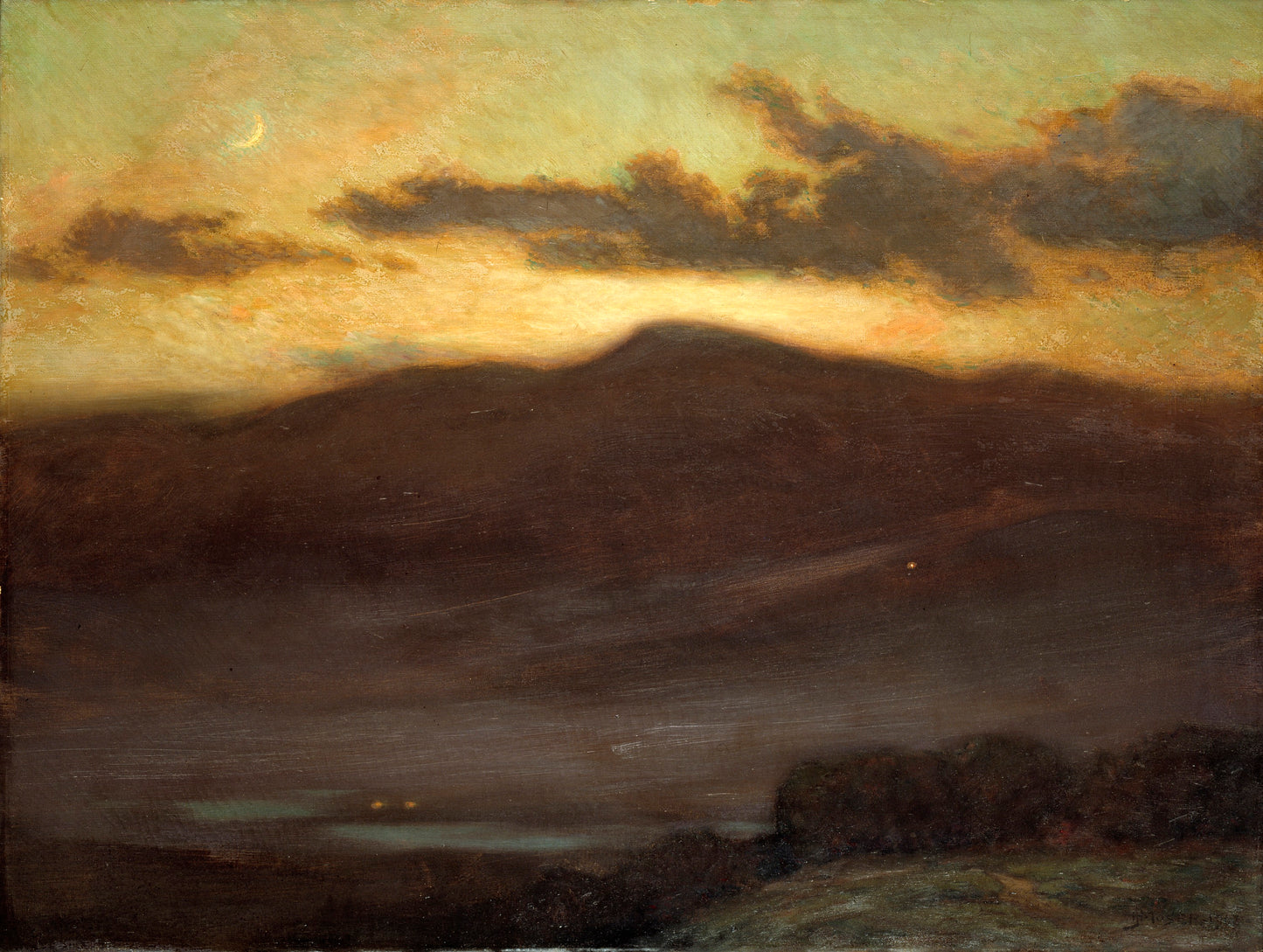 James Henry Moser:Sunset, Mount McIntyre,16x12"(A3)Poster